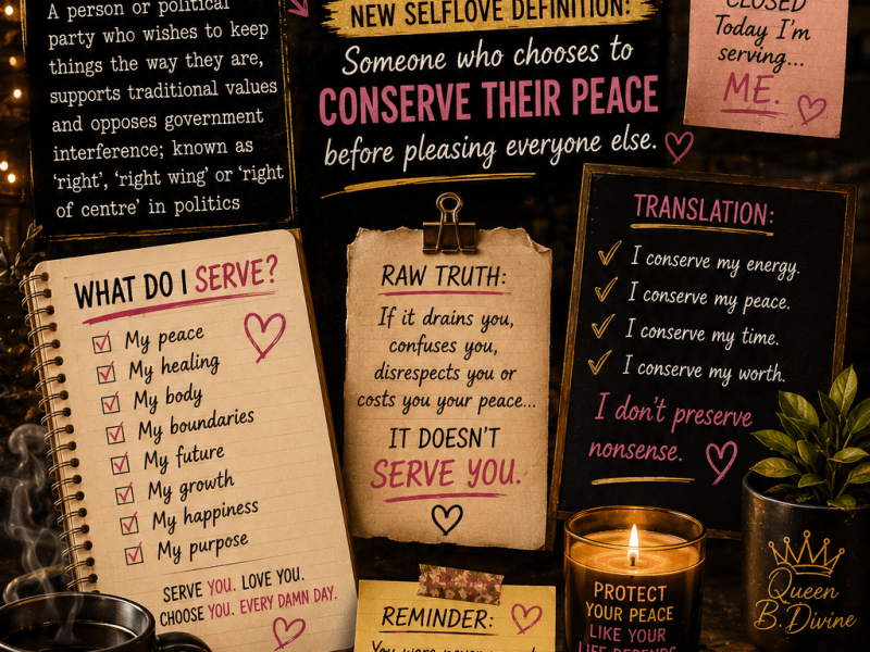 Con-SERVE-ative → Serve yourself&nbsp;first.